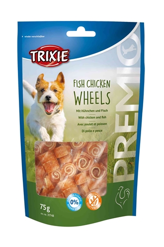 Trixie premio fish chicken wheels