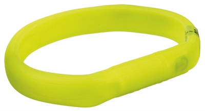 Trixie halsband hond flash lichthalsband usb silicone groen