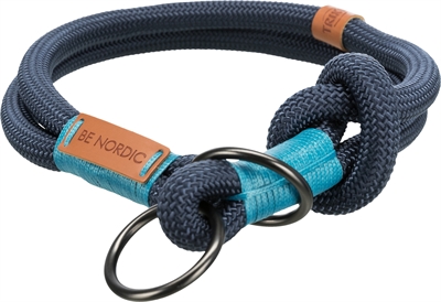 Trixie halsband hond be nordic slip met stop donkerblauw / lichtblauw