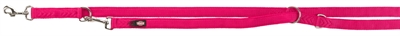 Trixie hondenriem premium verstelbaar tweelaags fuchsia