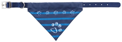 Trixie halsband hond nylon met doek indigo