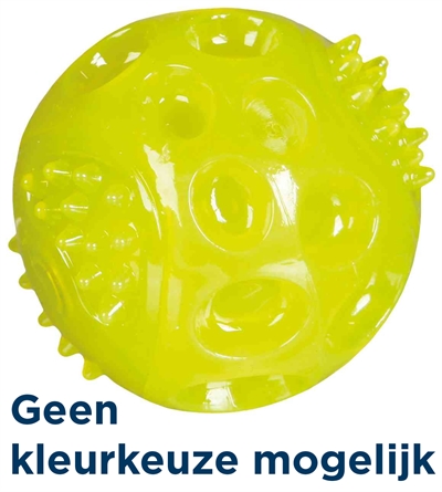 Trixie knipperbal zonder geluid drijvend tpr assorti