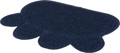 Trixie schoonloopmat voor kattenbakken poot pvc donkerblauw