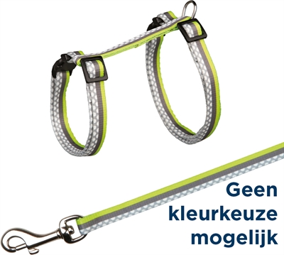 Trixie kattentuig met riem freshline spot assorti