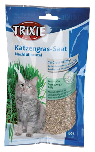 Trixie kattengras zaad navulzakje voor #4235