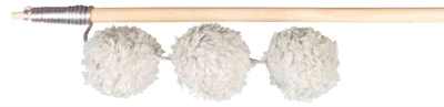 Trixie speelhengel ballen hout / pluche met catnip