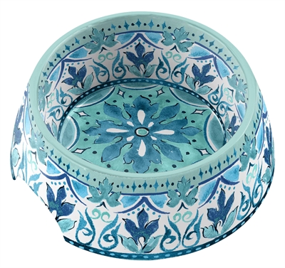 Tarhong voerbak hond gibraltar melamine blauw