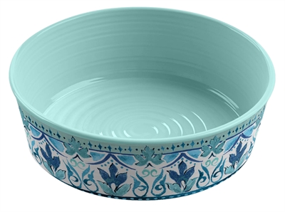 Tarhong voerbak hond gibraltar melamine blauw