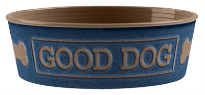 Tarhong voerbak good dog melamine indigo blauw