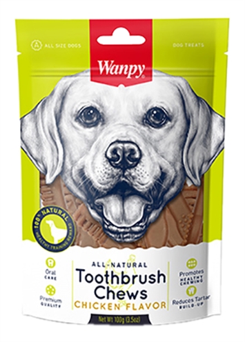 Wanpy toothbrush chews chicken flavor