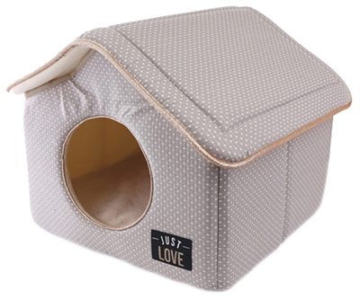 Martin sellier hondenmand kattenmand huis just love taupe