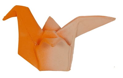 Martin sellier latex origami duif pastel oranje