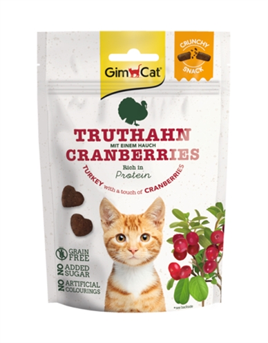 Gimcat crunchy snack kalkoen met cranberry