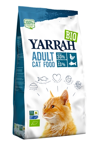 Yarrah cat biologische brokken vis (msc) zonder toegevoegde suikers