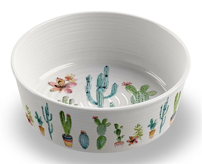 Tarhong voerbak hond cactus print 2 melamine