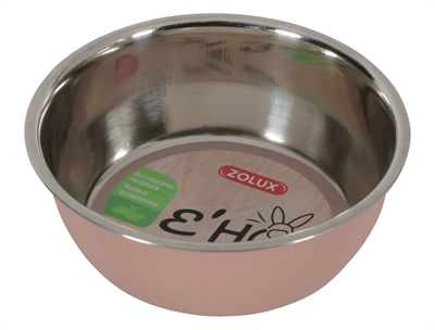 Zolux ehop voerbak inox rvs roze