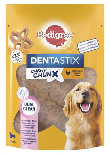 Pedigree dentastix chewy chunx kip maxi