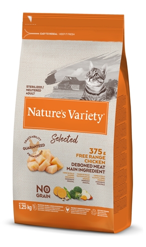 Natures variety selected sterilized free range chicken