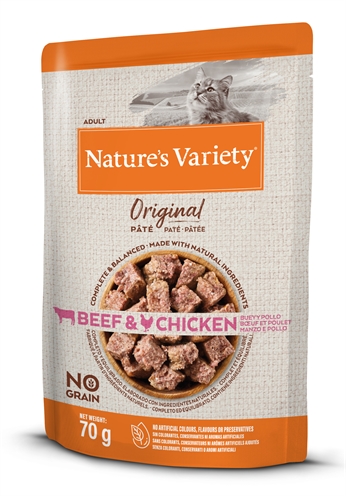 Natures variety original pouch beef / chicken