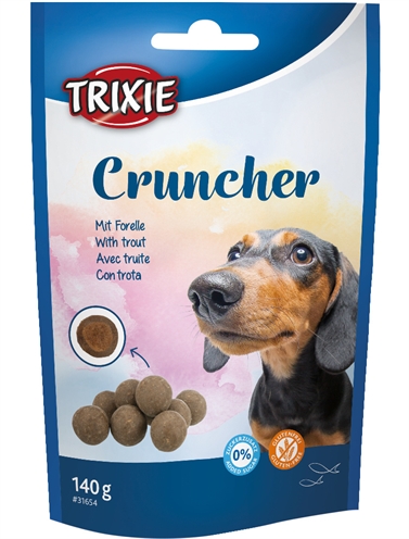 Trixie cruncher met forel