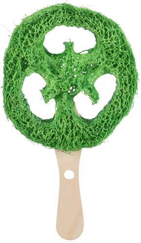 Trixie loofah lolly op houten stokje assorti