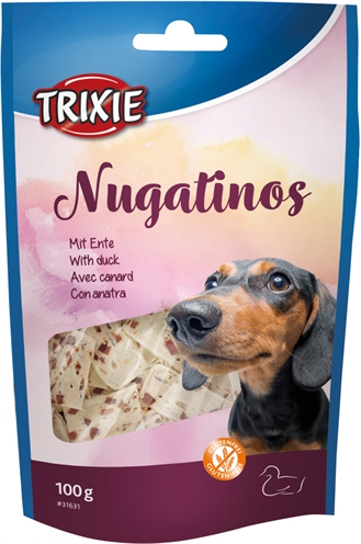 Trixie nugatinos noga hondensnack runderhuid met eend