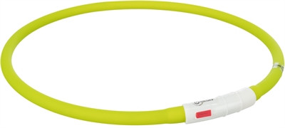 Trixie halsband hond usb flash light lichtgevend oplaadbaar groen