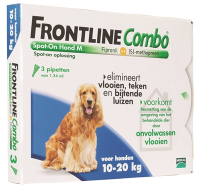 Frontline hond combo spot on 3 pack