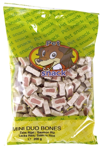 Petsnack botjes duo zalm/rijst