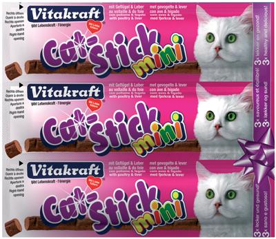 Vitakraft cat-stick mini gevogelte met lever