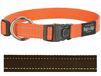 Rogz for dogs fanbelt halsband choco