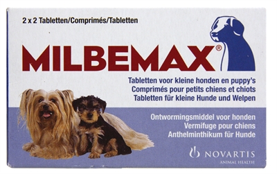 Milbemax tablet ontworming puppy/kleine hond