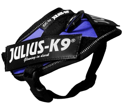 Julius k9 power-harnas/tuig voor labels blauw