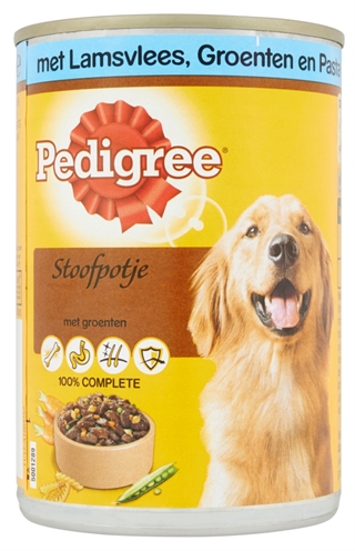 Pedigree blik adult stoofpotje lam / groenten / pasta