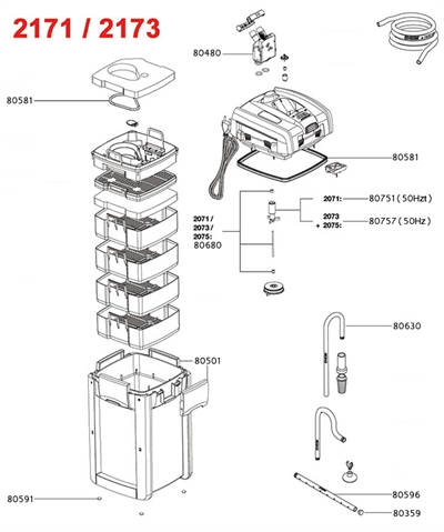 Eheim pomprad voor 2073/2075/2173