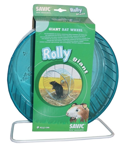 Savic plastic rattenmolen met standaard rolly giant