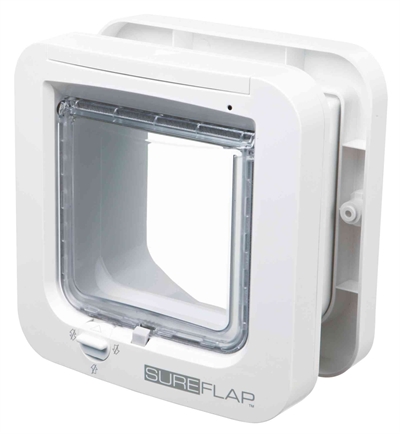 Sureflap 4-weg huisdierluik met microchipherkenning wit