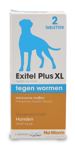 Exitel plus hond no worm tabletten