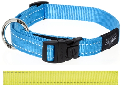 Rogz for dogs fanbelt halsband geel