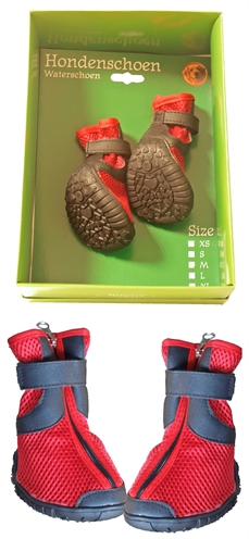 Boony waterhondenschoenen rood/zwart