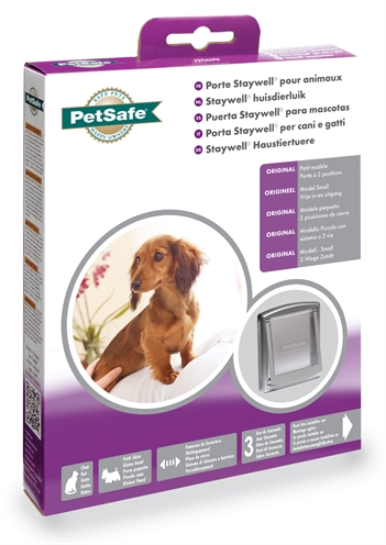 Petsafe kattenluik small zilver/transparant