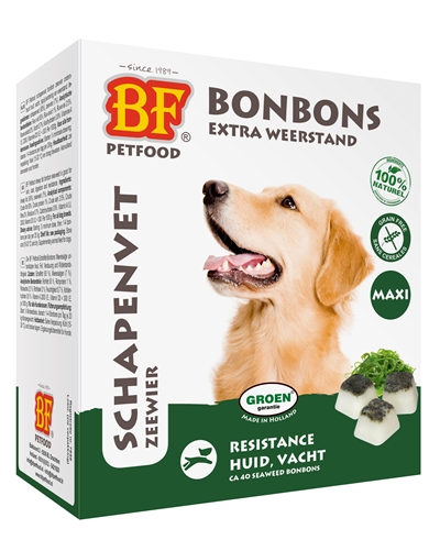 Biofood schapenvet maxi bonbons zeewier (40 ST)