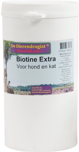 Dierendrogist biotine poeder+kruiden hond/kat (900 GR)