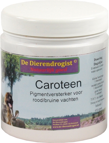 Dierendrogist caroteen pigmentversterker (450 GR)