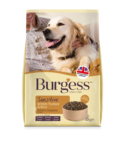 Burgess dog sensitive kalkoen / rijst (2 KG)