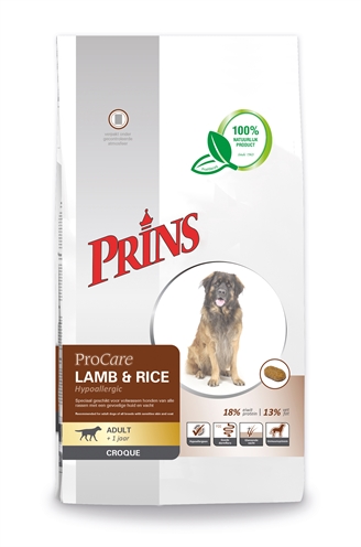 Prins procare croque hypo allergic lam/rijst (10 KG)