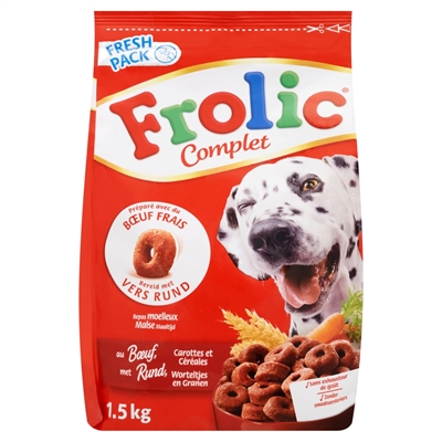 Frolic met rundvlees (5X1,5 KG)