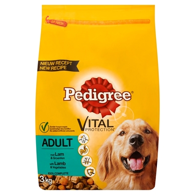 Pedigree droog adult lam (3 KG)