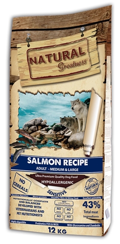 Natural greatness salmon sensitive medium (12 KG)