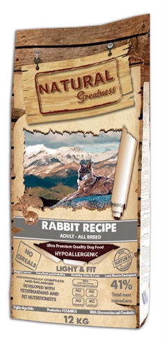 Natural greatness rabbit light & fit recipe (12 KG)